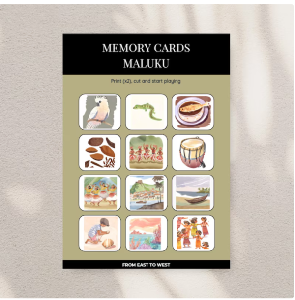 Memory game maluku - From east to west