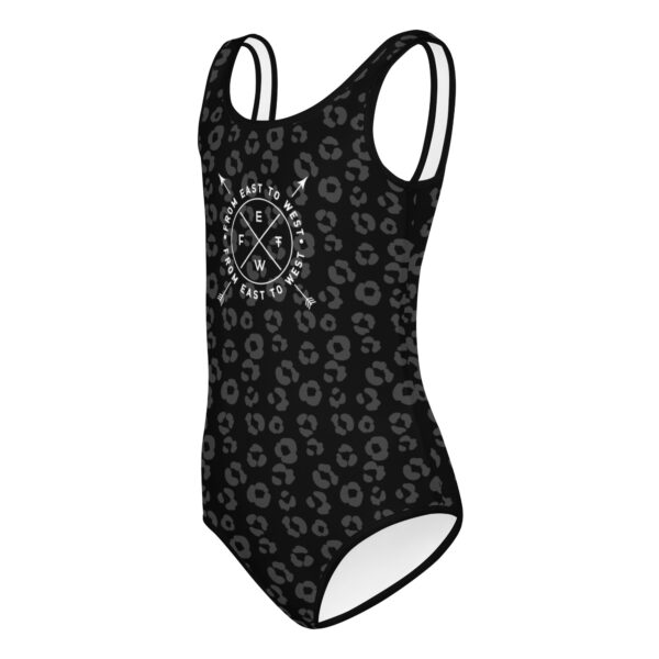 Girl Swimmingsuit | Leopard black - Afbeelding 8