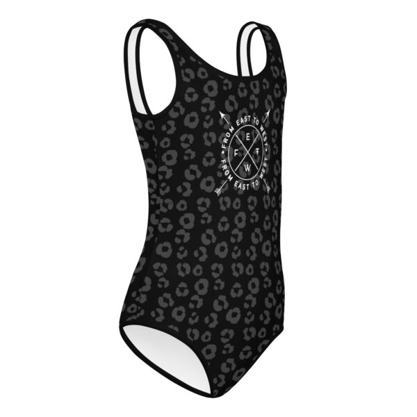 Girl Swimmingsuit | Leopard black - Afbeelding 7