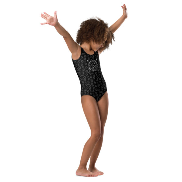 Girl Swimmingsuit | Leopard black - Afbeelding 4